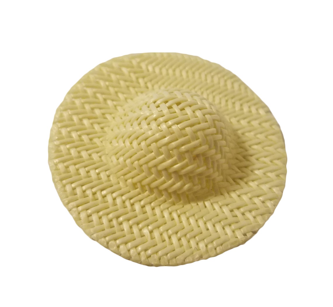 Pack of 12 Ivory Natural Woven Wicker Round Straw Sun Hats - Etsy