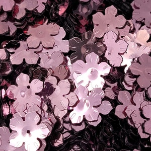 150 pcs Vintage Metallic Lt Pink Rosette Flower Sequins 12mm for Sewing Crafts