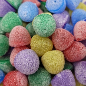 100 pcs Medium Sugared Gumdrop Sugar Coated Gum Drop Candy Christmas Plastic Craft Beads