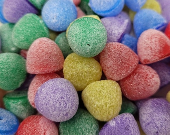 100 pcs Medium Sugared Gumdrop Sugar Coated Gum Drop Candy Christmas Plastic Craft Beads