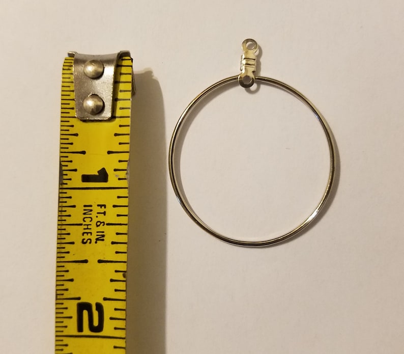12 pares de aros de metal plateado para pendientes, componentes para bisutería, accesorios para abalorios, 32 mm (1-1/4"). imagen 4