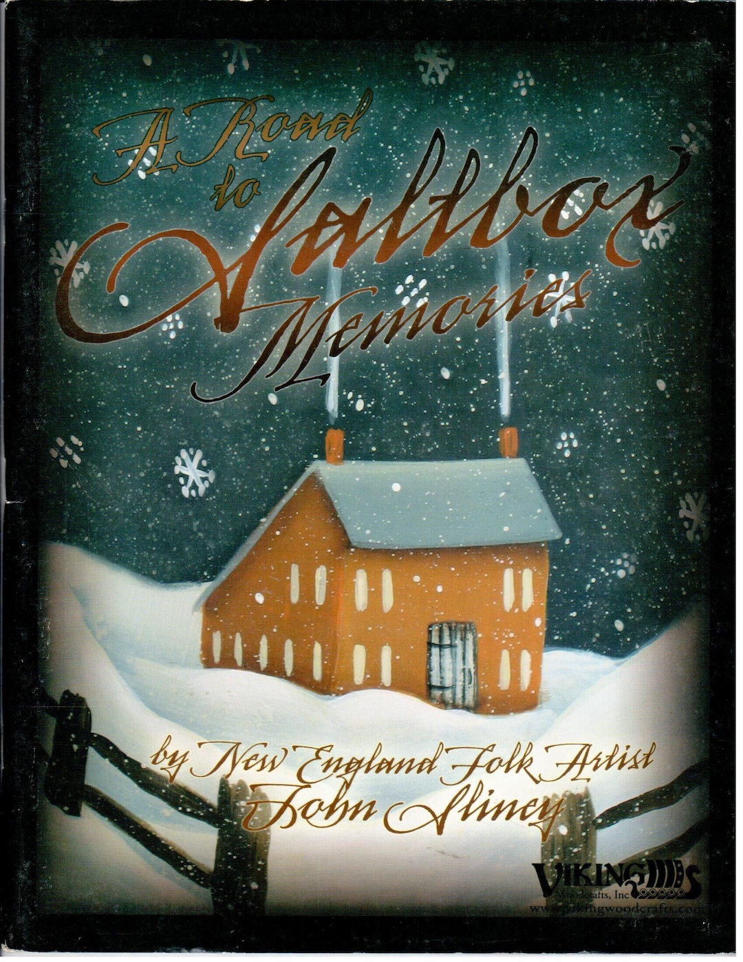 A Road to Saltbox Memories Primitive Folk Art Decorative Painting