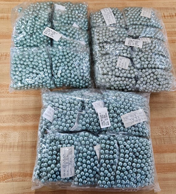Lotto All'ingrosso All'ingrosso 10.500 Pezzi Perle Di Plastica Artificiali Sciolte Perline Rotonde Pastello Da 8 Mm - Italia - Foto 7