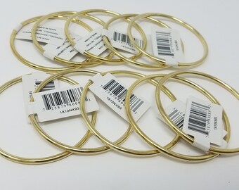 Lot of 10 Gold Metal Brass Macrame Craft Dreamcatcher Rings 10" Inch Diameter Lot of 10 Gold Metal Brass Macrame Craft Dreamcatcher Rings 10" Inch Diameter