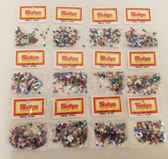 4,800 Pcs Vintage Sulyn 5mm Tiny Star Shaped Multi-color Loose Sequins for  Sewing Crafts 
