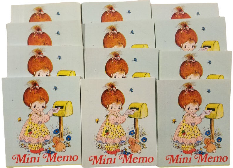 Pack of 12 New Vintage 1980's Mini Memo Notebooks Notepads School ...