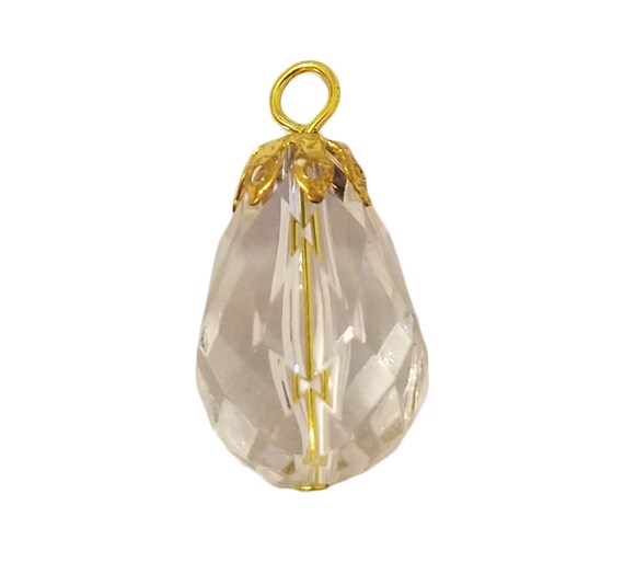 Lot De 22 Pendentifs – Métal Doré Et Cristal – Neufs Sans Emballage
