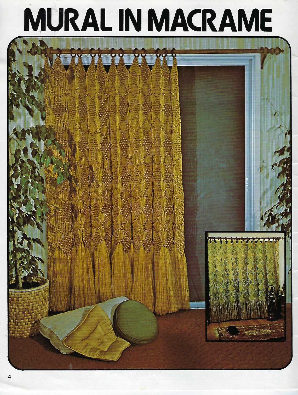 PDF ONLY Macrame Window Dressings Curtains Drapes Valances Patterns ...