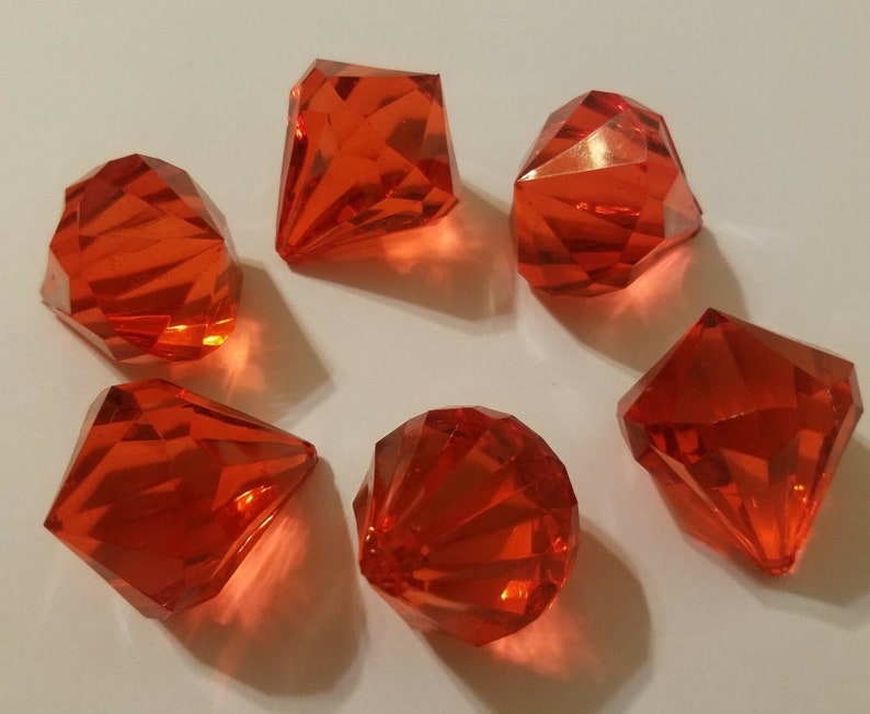 Pack of 6 Colored Gemstone 35mm Prism Crystal Chandelier Etsy