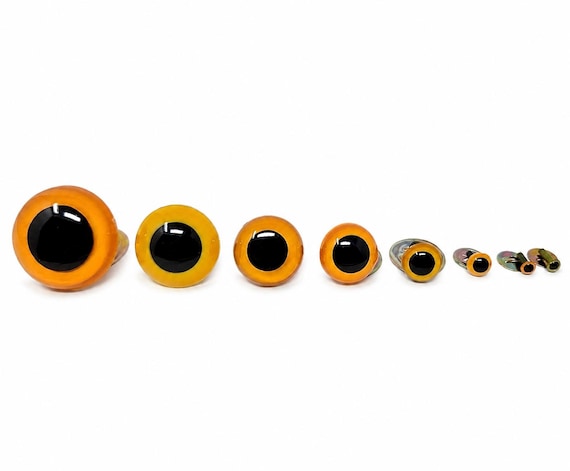 Vintage Zim's Yellow Owl Safety Eyes | Plastic Craft Eyes for