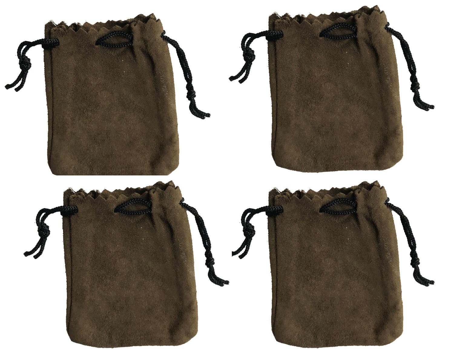suede drawstring pouch