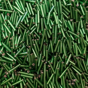 4oz ~2,500 pcs Size #4 Silver Lined Round Glass Tube Bugle Loose Beads 8mm