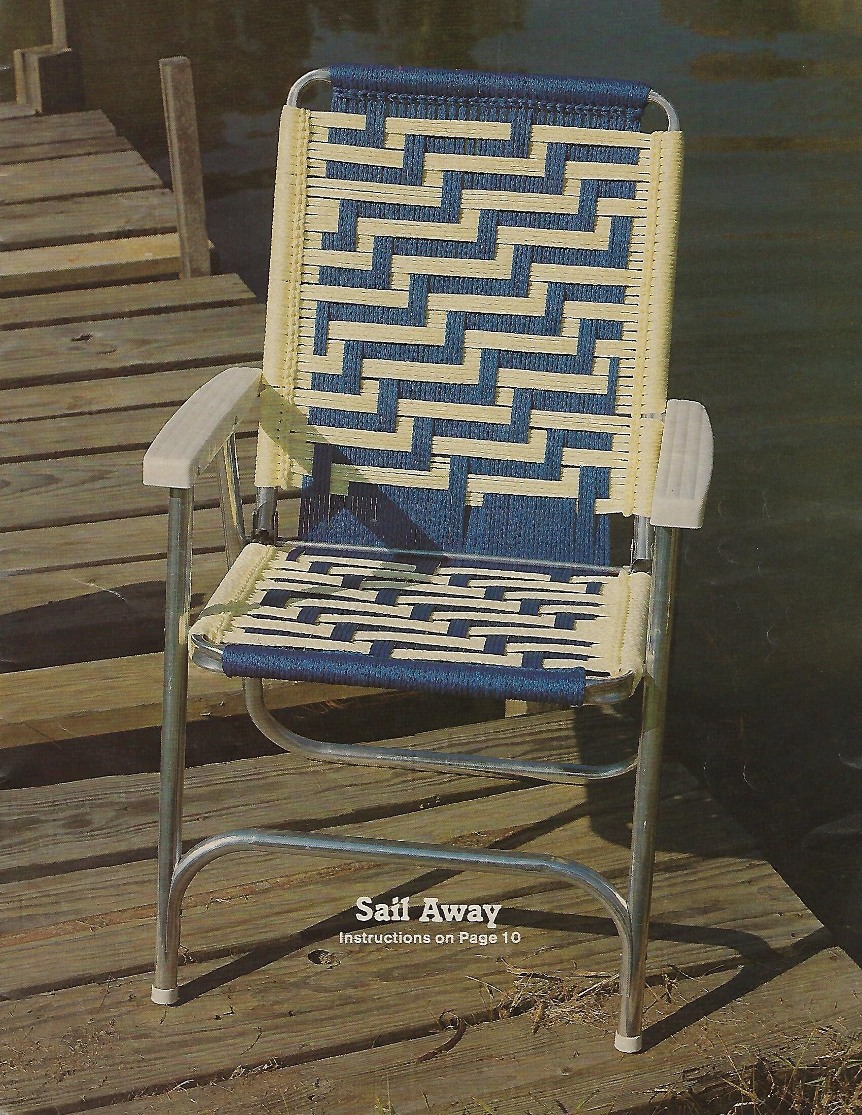 PDF ONLY Patio Chair Favorites Lawn Chair Weaving Downloadable Etsy