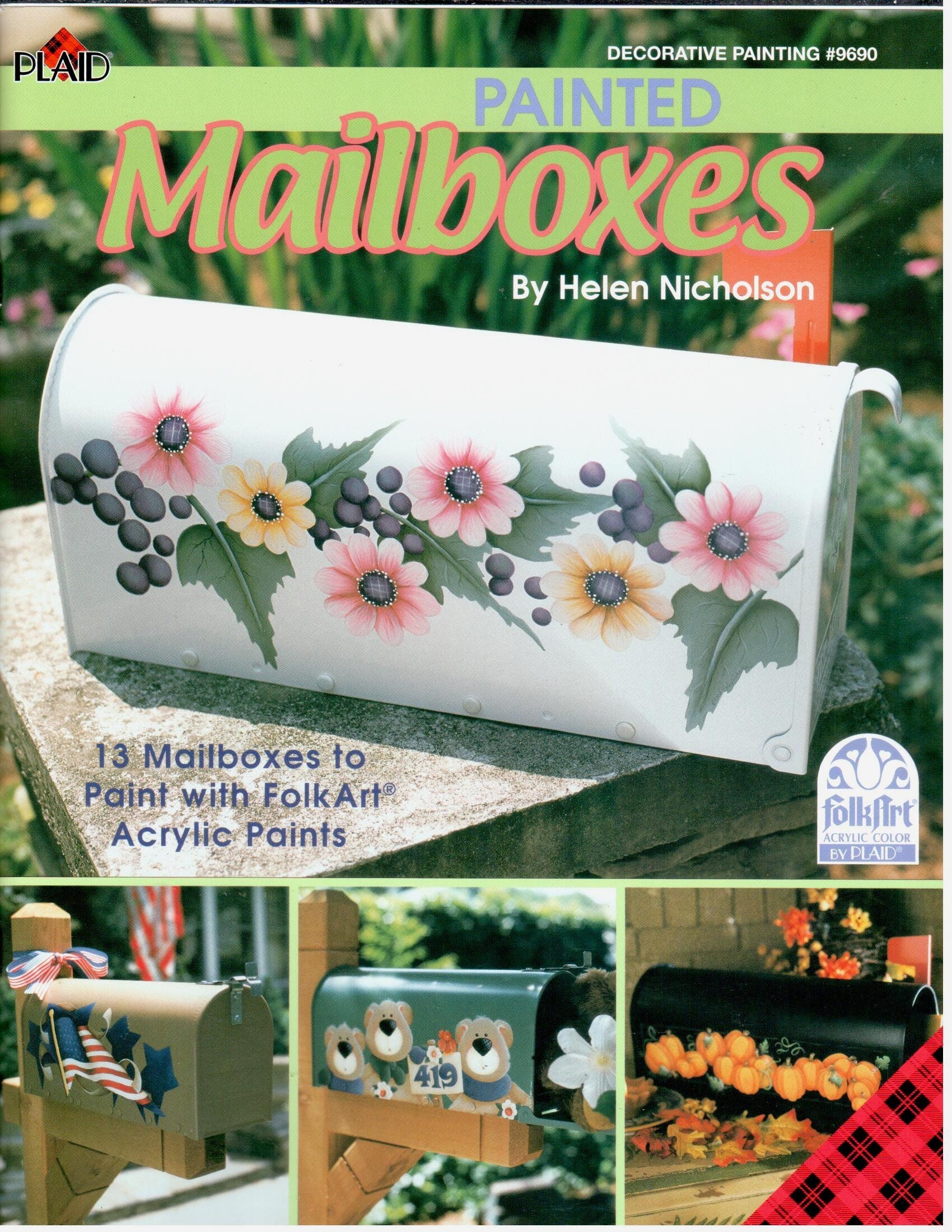 Painted Mailboxes Acrylic Decorative Painting Craft Book Helen -   Denmark