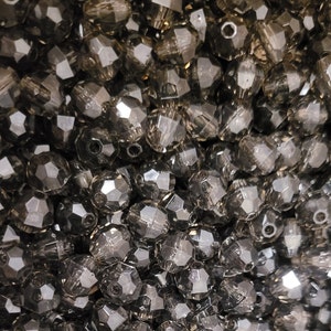 500 Pcs Cristal Translucide Facettes 8mm Ronde En Plastique Acrylique Perles Artisanales image 3