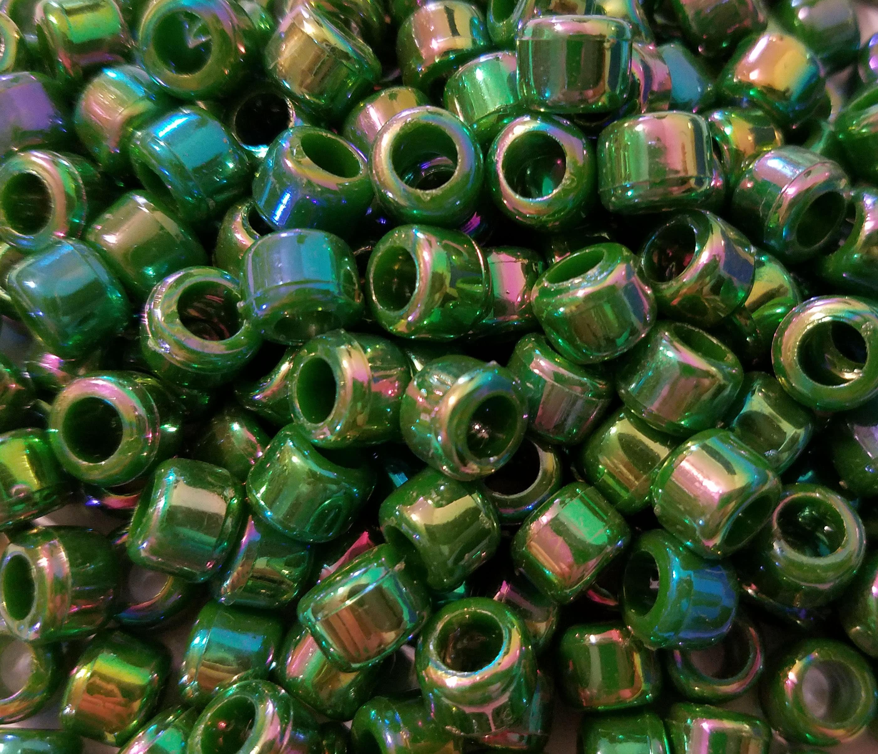 1000 pcs Plastic Pony Beads Large 7.5mm x 10mm for Jewelry Etsy