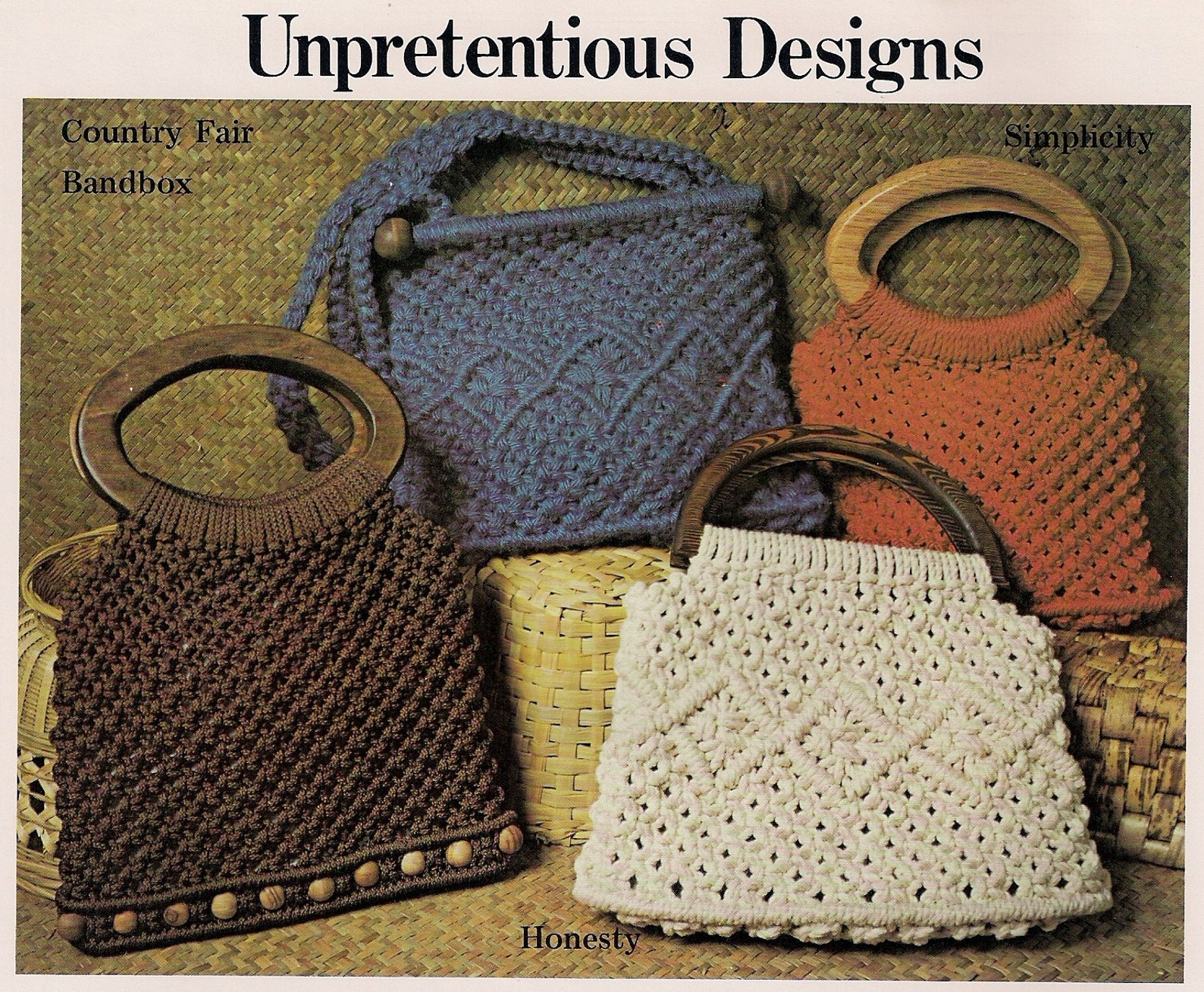 Vintage Macrame Purse Strings Craft Book Patterns with Etsy