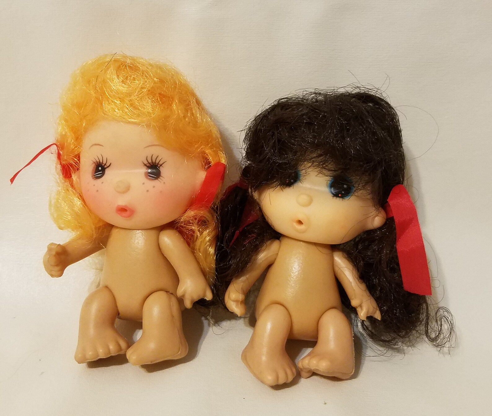 Pack of 2 Vintage 41/2 Vinyl Craft Dolls & Etsy