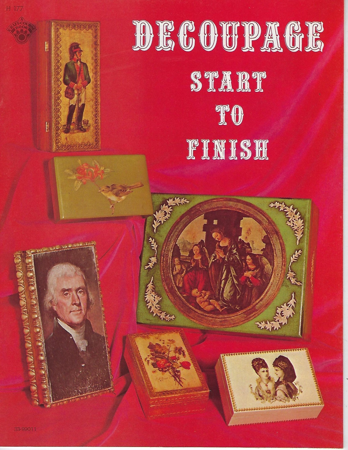 Decoupage Start to Finish for Beginners Vintage Craft How to Etsy