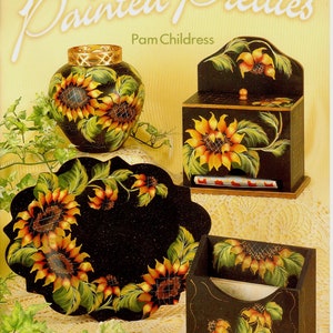 Pam&#39;s Painted Pretties Pam Childress Decorative Painting Sunflower Patterns Craft Book