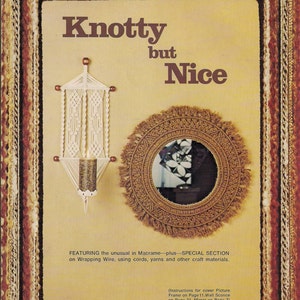Knotty But Nice Craft Book - Patterns & Instructions - Vintage