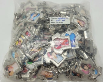 Bulk Pack of 100 T-Shirt Shaped Portrait Picture Photo Frame Silver Metal Craft Jewelry Charms