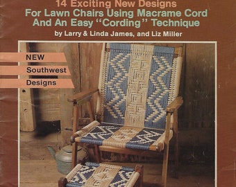 PDF ONLY Patio Chair Favorites Lawn Chair Weaving Downloadable Pattern Book