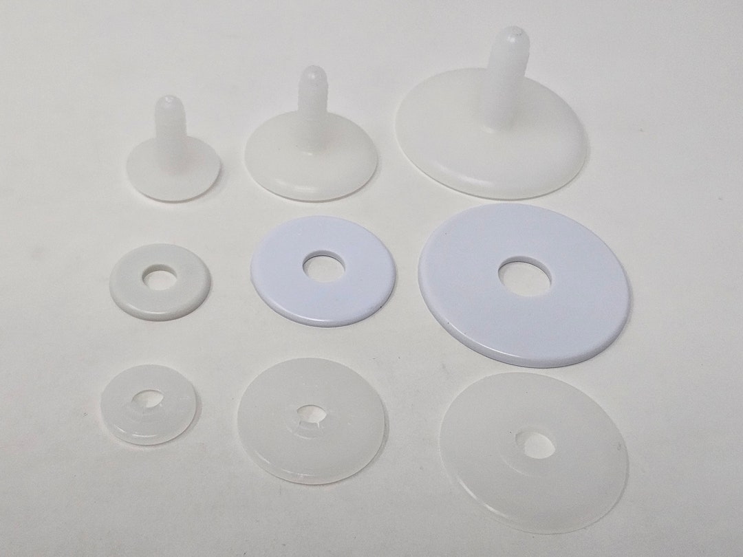 Zim's Vintage Plastic Doll Joints Sets 20mm, 30mm, or 50mm for Craft