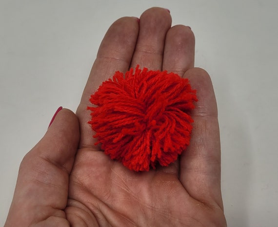 Pack of 25 Pcs 1-1/2 Inch 38mm Shaggy Pom Poms for Crafts 