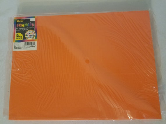 Craft Foam Sheet Orange - 2mm 9-inches by 12-inches