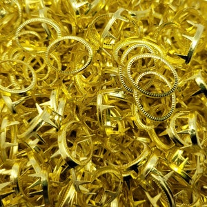 50 pcs Gold Tone Metal Large 14mm x 19mm Oval Ornate Nailheads Decorative Studs for Crafts