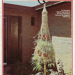 PDF ONLY - Macra-Hangings Lee Originals Book Macrame Plant Hanger & Round Wall Art Downloadable Patterns