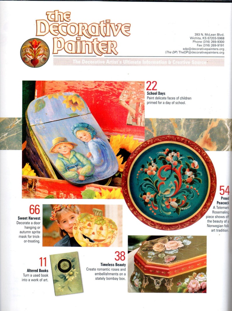 The Decorative Painter Magazine September/October 2003 Issue 5 Decorative Painting Patterns image 2