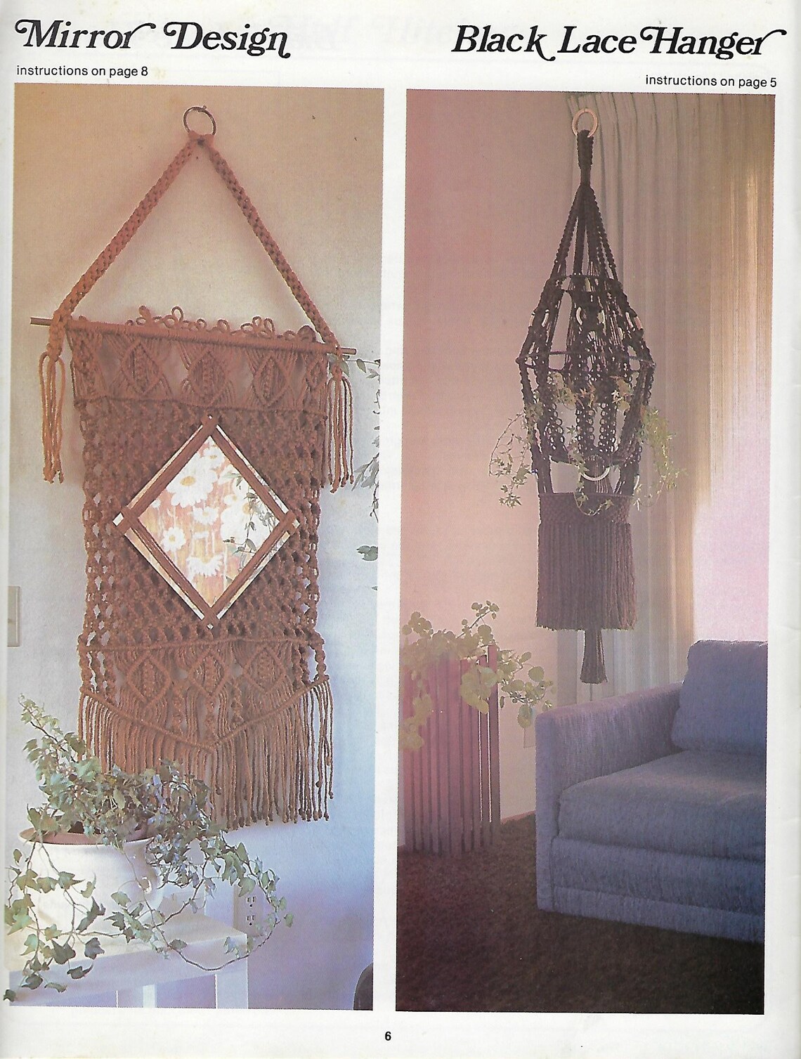 Macrame for Home Decor Vintage Book with Room Divider & Etsy