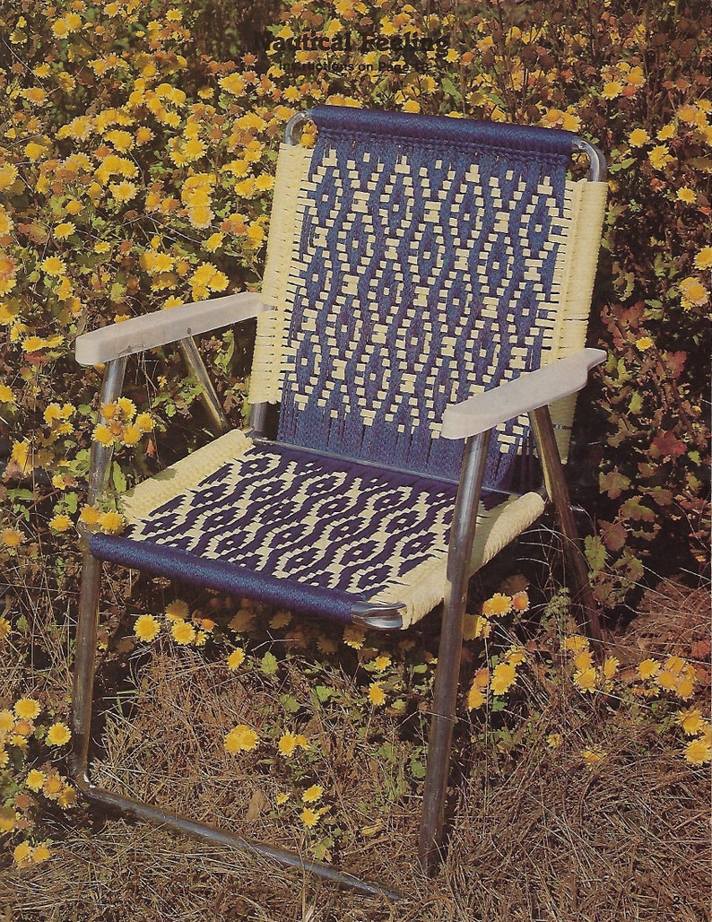 PDF ONLY Patio Chair Favorites Lawn Chair Weaving Downloadable Etsy
