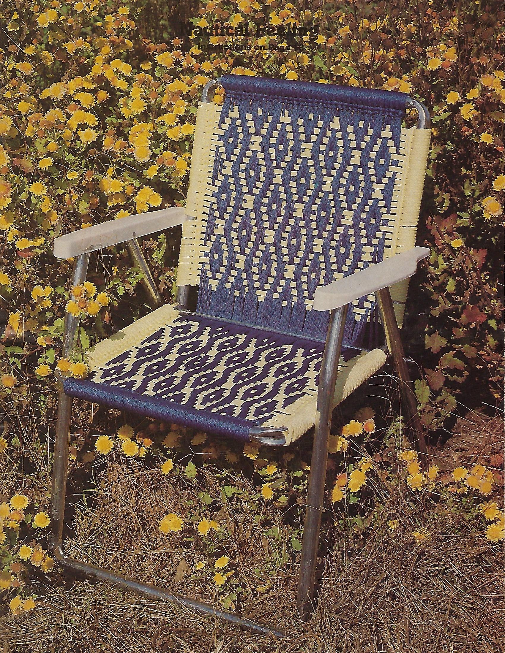 PDF ONLY Patio Chair Favorites Lawn Chair Weaving Downloadable Etsy