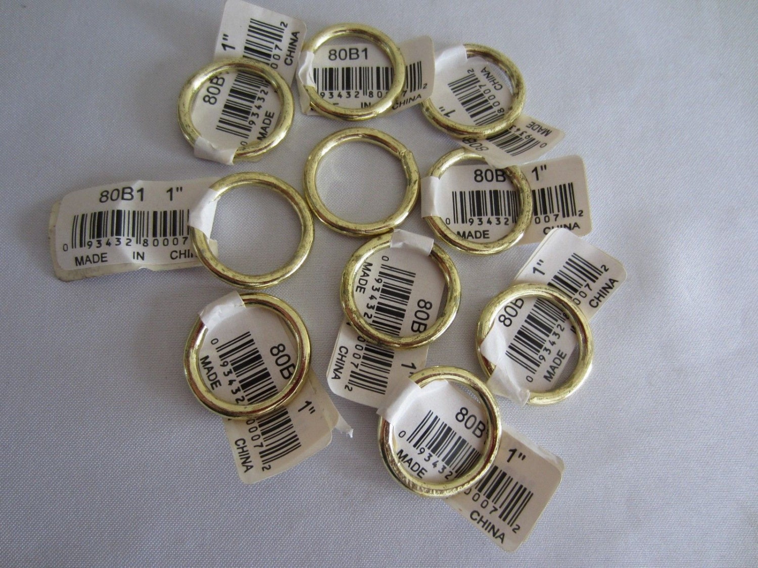 1.5-inch Rings X 6, Pastel Rings, Plastic Rings, Craft Rings 