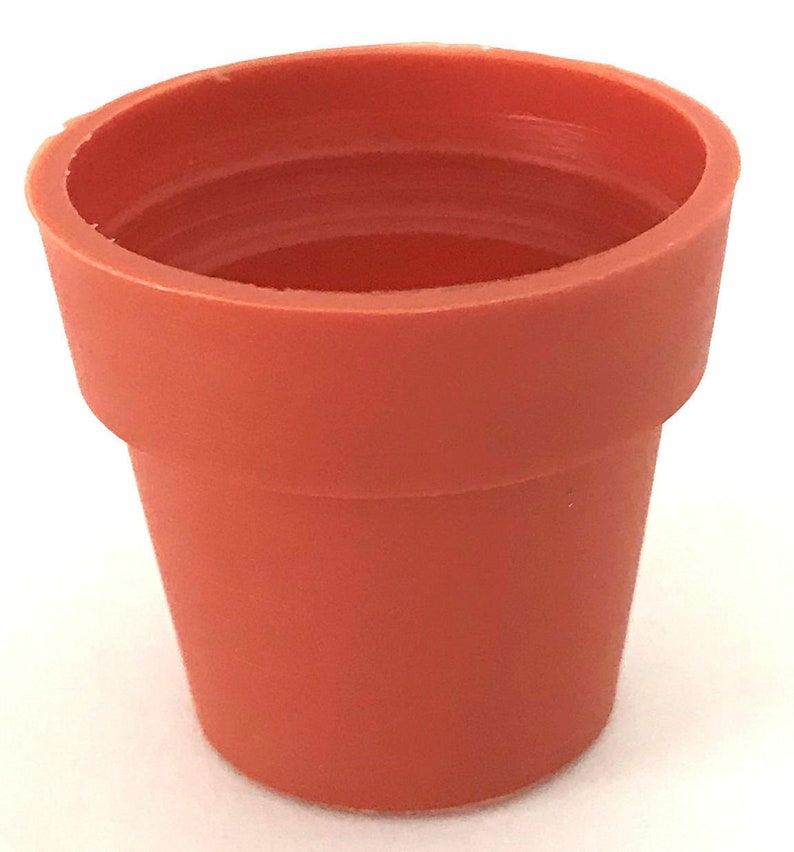 Lot of 12 Miniature Plastic Terracotta Pots for Crafts or Etsy