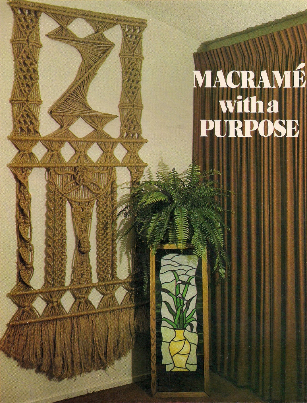 PDF ONLY Macrame With a Purpose Household Downloadable Patterns Vintage