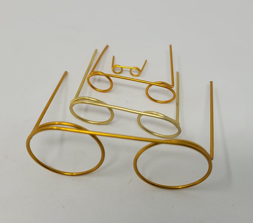Assorted Sizes Vintage Zim's Miniature Gold Brass Metal Wire
