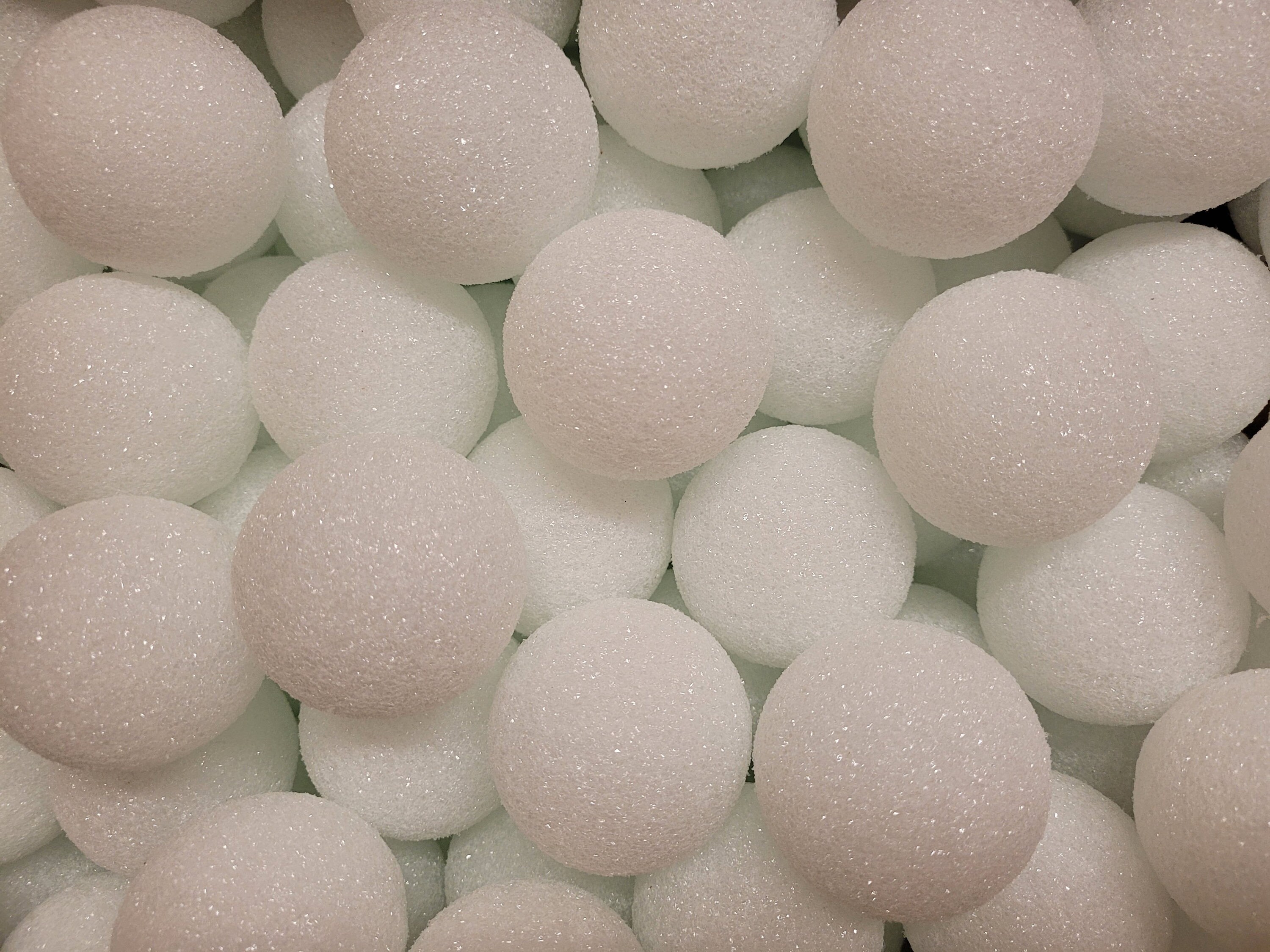 10 Pcs Party Solid Foam Ball Polystyrene Balls Round Tree White 50mm-100mm  UK