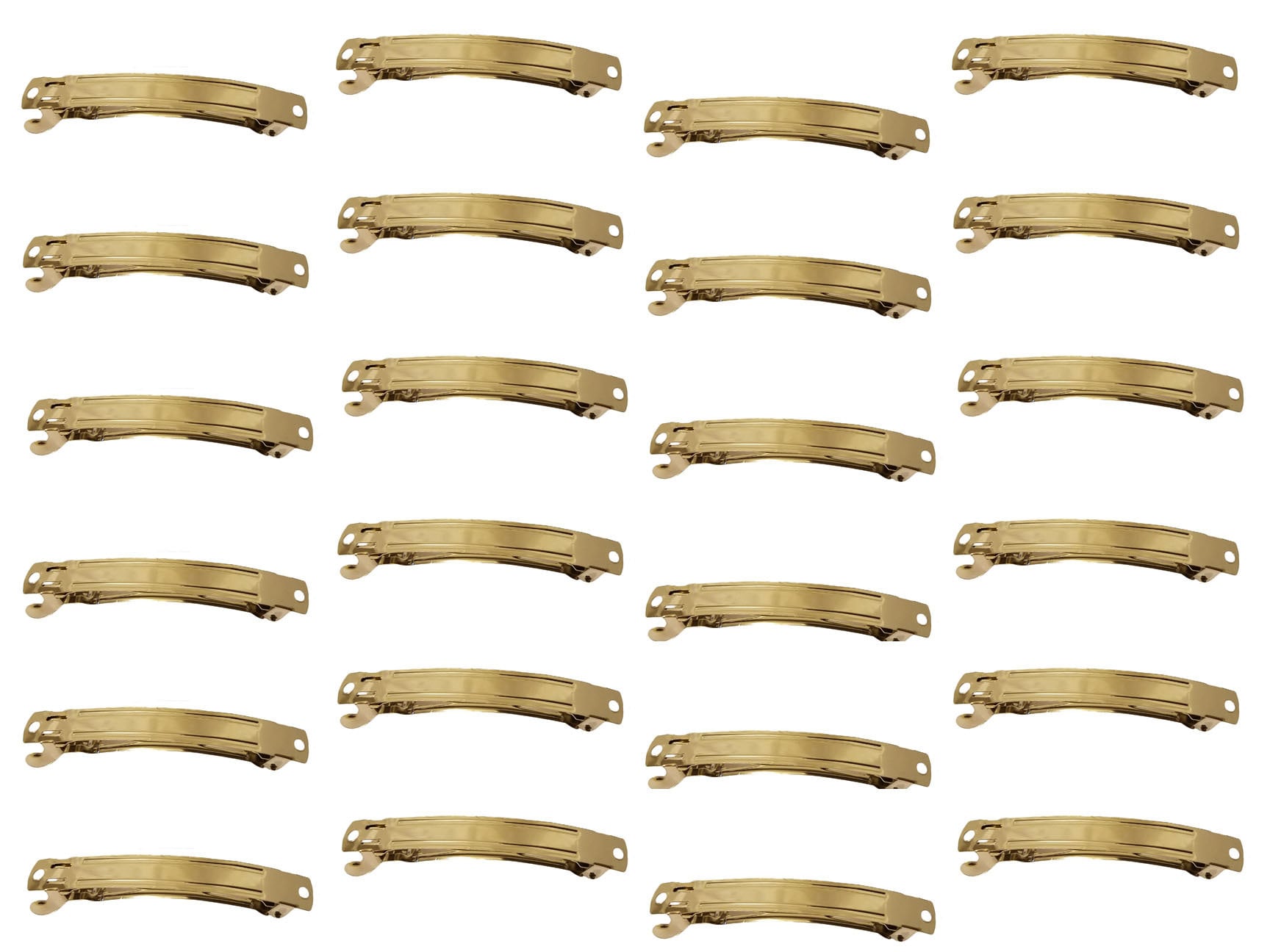 Darice Metal Hair Barrettes - Nickel/Silver Tone Auto-Clasp Clips In 40mm-70mm Sizes 3 thumbnail image