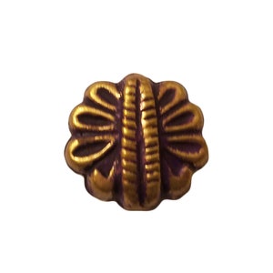 Pack of 25 Vintage Large 20mm Purple & Gold Metal Butterfly Shaped Beads for Crafts, Jewelry