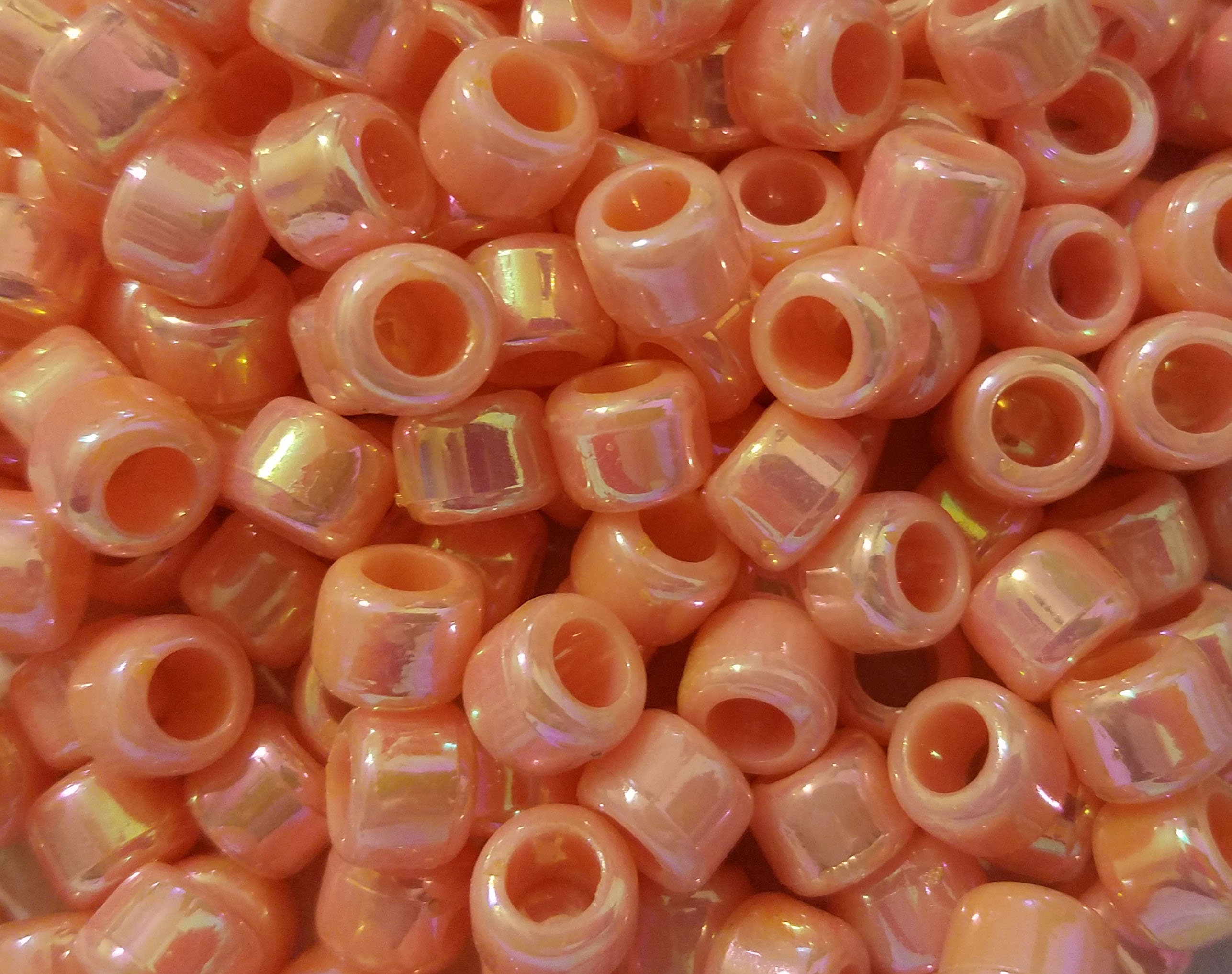 1000 pcs Plastic Pony Beads Large 7.5mm x 10mm for Jewelry Etsy
