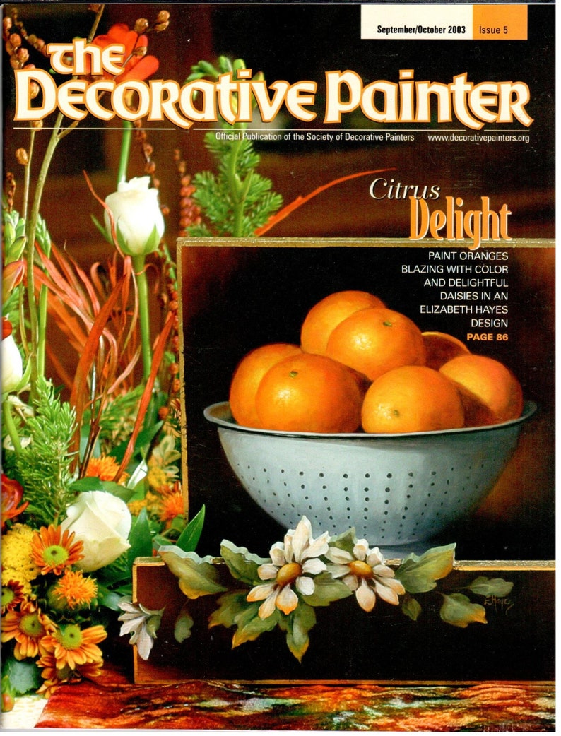 The Decorative Painter Magazine September/October 2003 Issue 5 Decorative Painting Patterns image 1