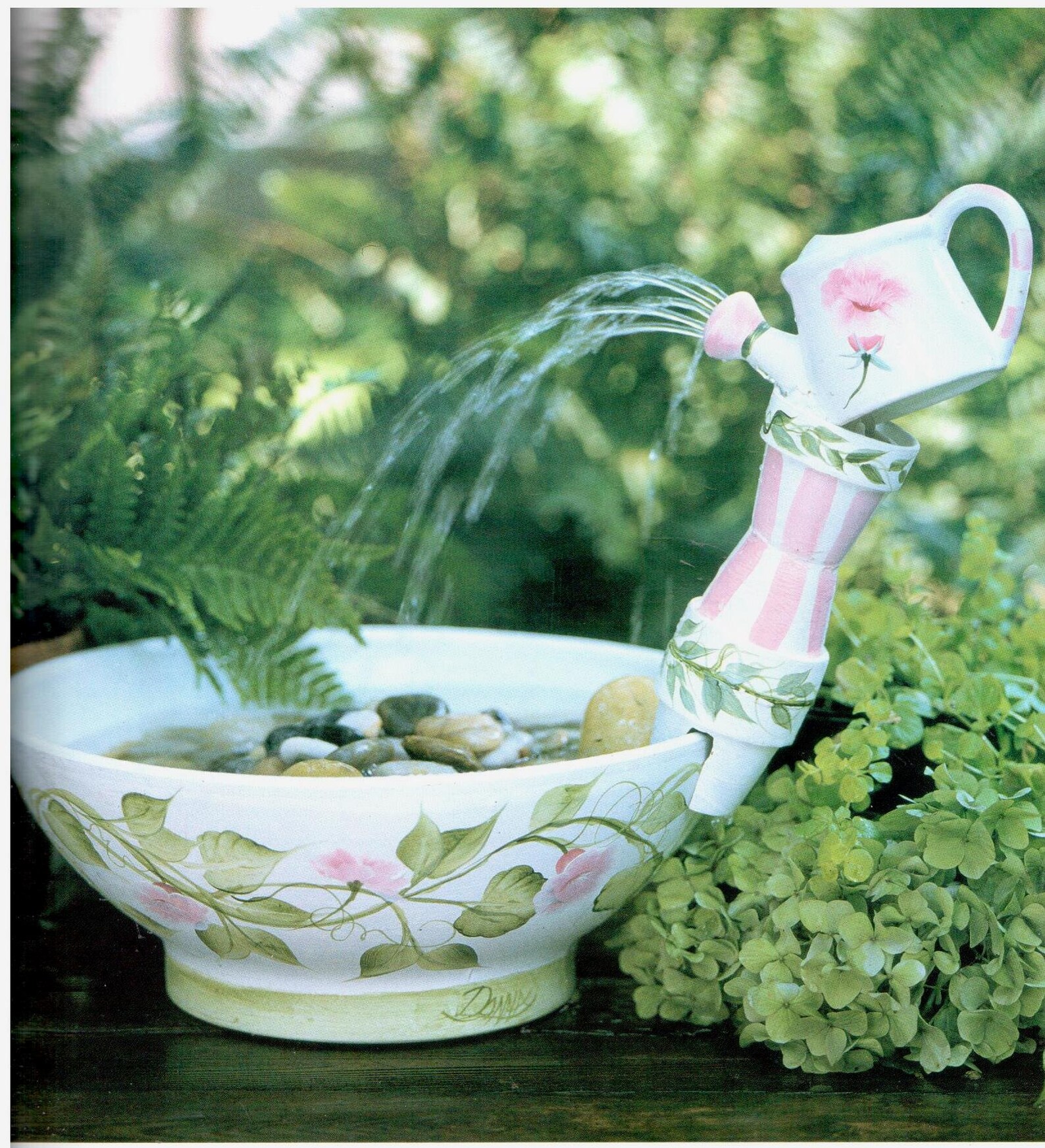 Fountains & Birdbaths Donna Dewberry Folk Art One Stroke Etsy