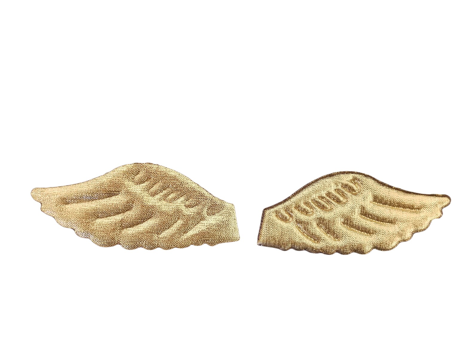 Pack of 10 Gold Angel Wings Puffins Soft Padded Fabric Etsy