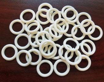 1.5-inch Rings X 6, Pastel Rings, Plastic Rings, Craft Rings 