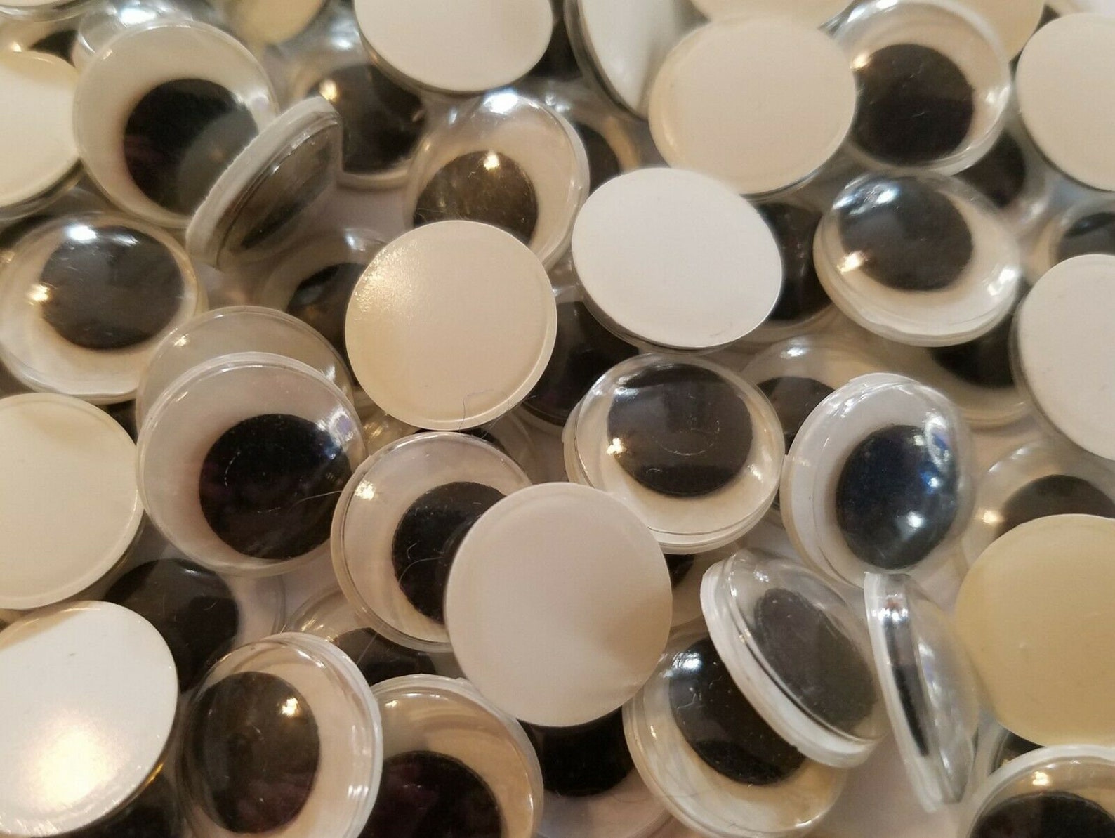 288 Pcs Movable Black Wiggle Googly Eyes 15mm Round for Etsy