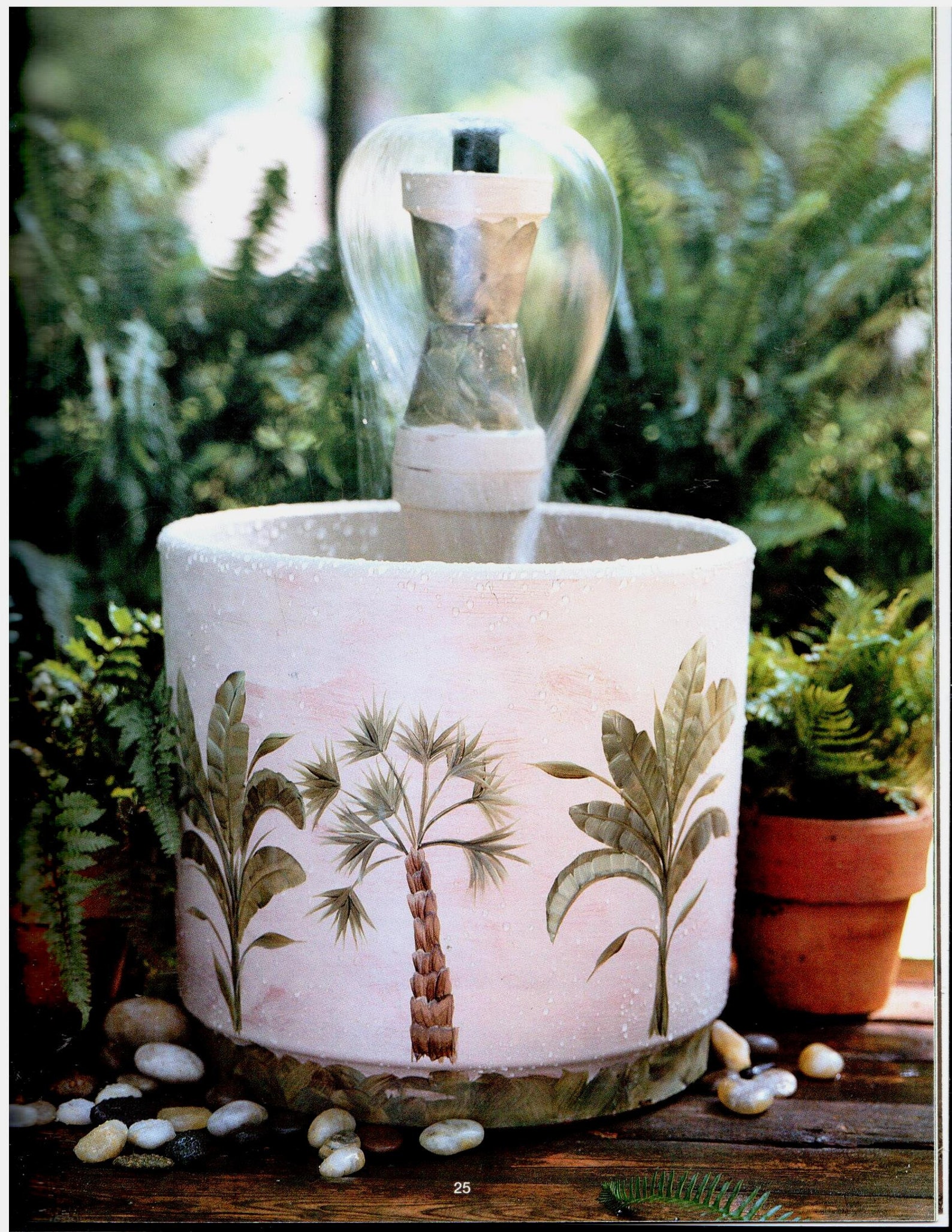 Fountains & Birdbaths Donna Dewberry Folk Art One Stroke Etsy